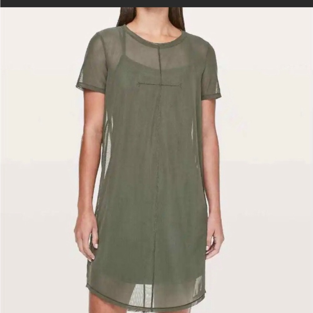 Ready to Reach Lululemon dress in Olive green size tag not attached